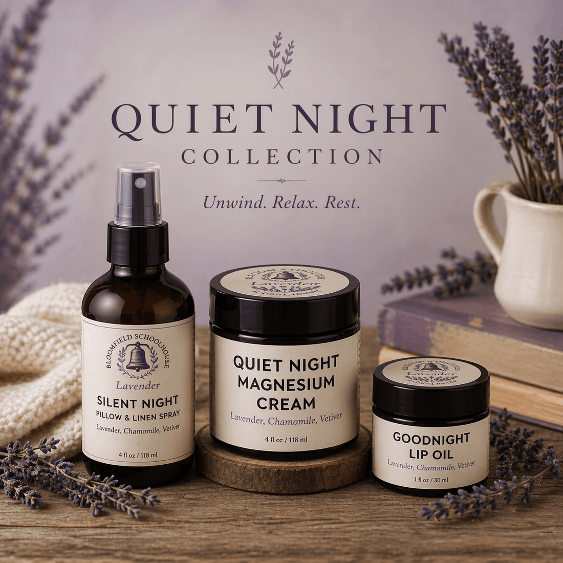 The Quiet Night Collection: A Gentle Ritual for Restful Sleep