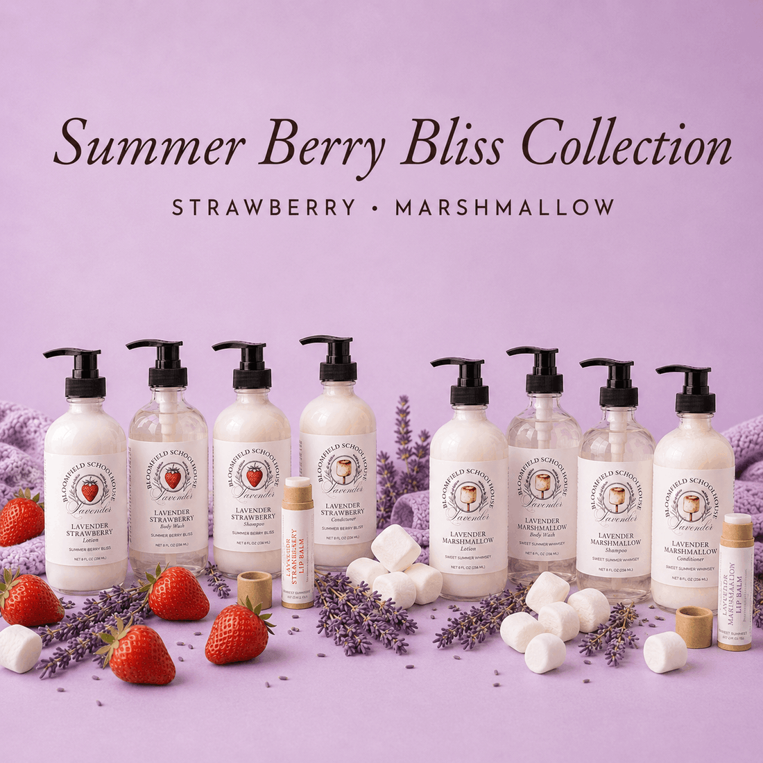 Introducing the Summer Berry Bliss Collection: Lavender Strawberry & Lavender Marshmallow