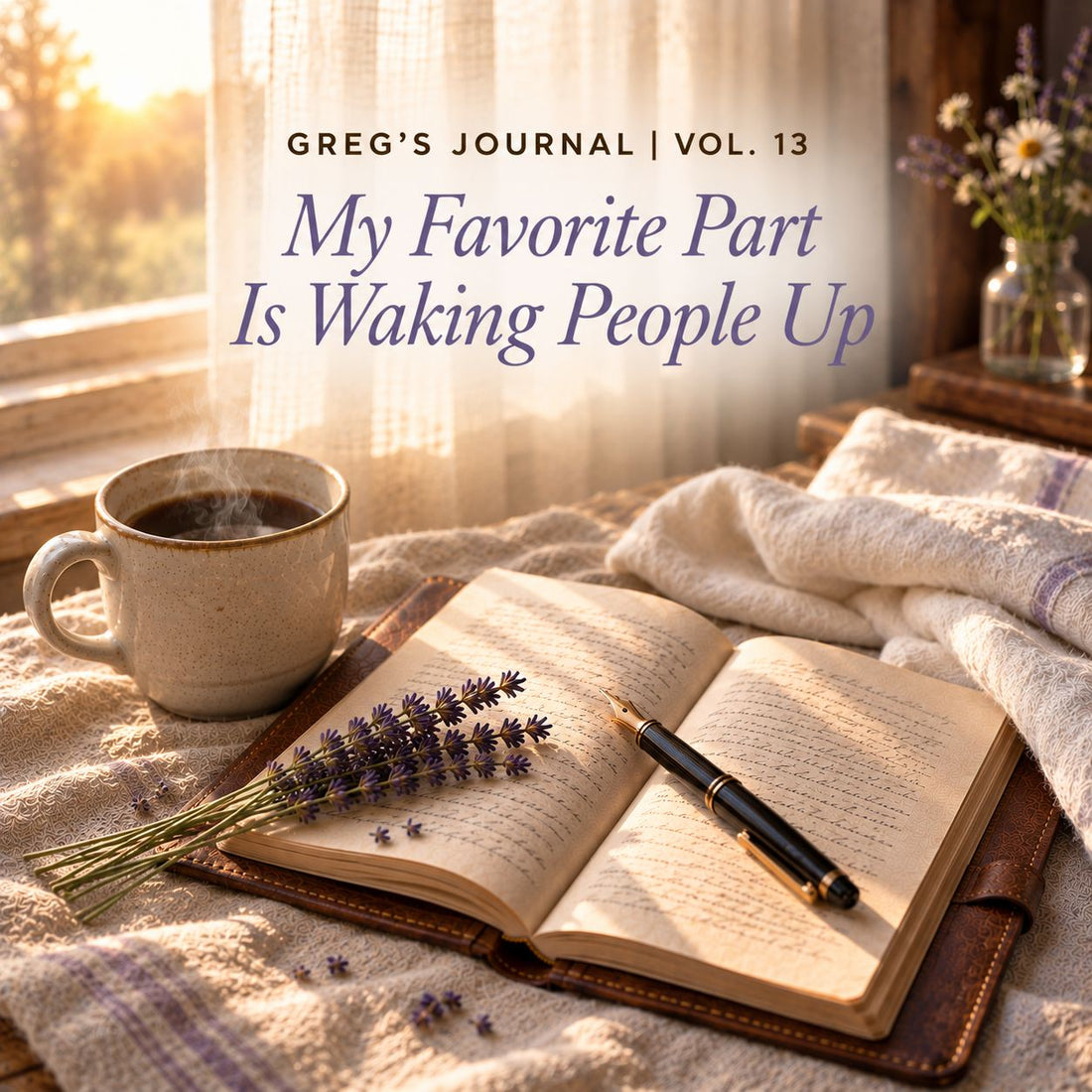 Greg's Journal: My Favorite Part Is Waking People Up