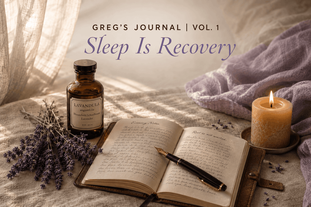 Greg's Journal: Sleep Is Recovery