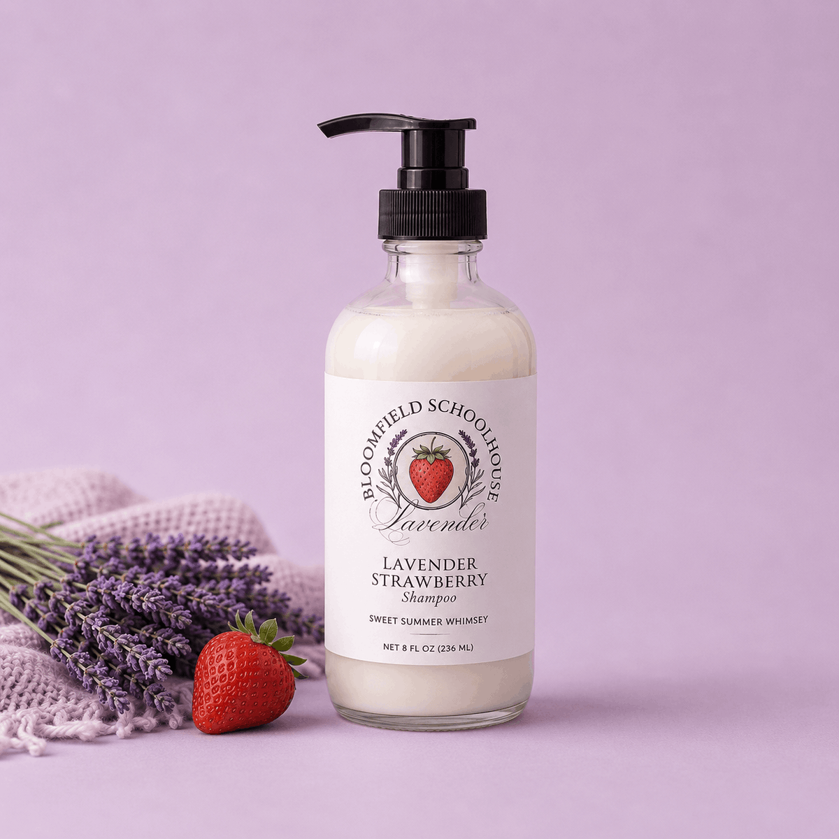 Lavender Strawberry Shampoo by Bloomfield Schoolhouse Lavender