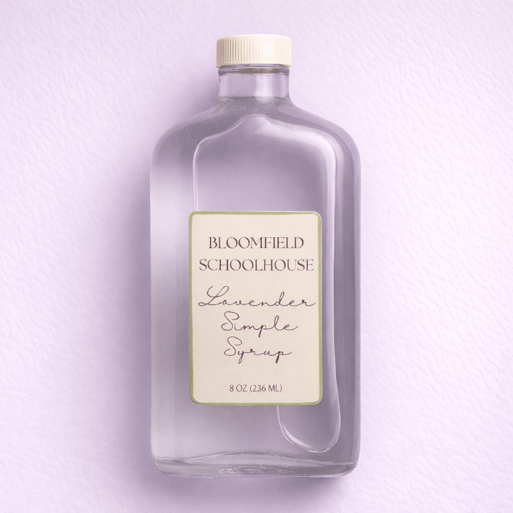 Lavender Simple Syrup by Bloomfield Schoolhouse Lavender